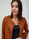 Orsay Braune Jacke in Wildlederoptik ORSAY