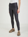 Orsay Dunkelgraue Damen Kunstlederhose ORSAY