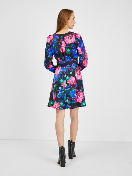 Orsay Schwarzes Damen Blumenkleid ORSAY