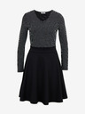 Orsay Schwarzes gemustertes Damenkleid ORSAY