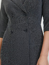 Orsay Weißes und schwarzes gemustertes Damenkleid ORSAY