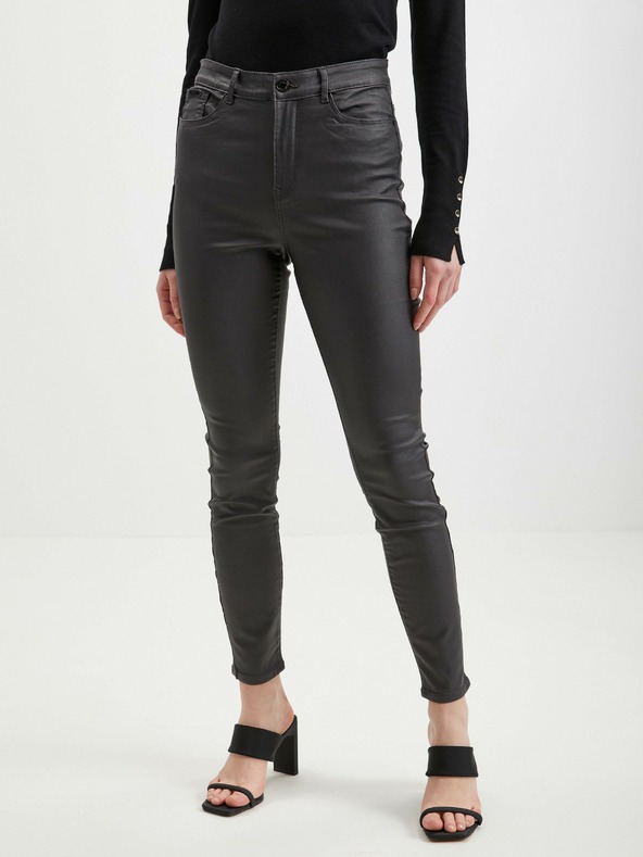 Orsay Graue Damen Kunstlederhose ORSAY
