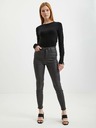 Orsay Graue Damen Kunstlederhose ORSAY