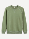 Celio Grünes Herren-Basic-Sweatshirt aus Baumwolle Celio Debiais