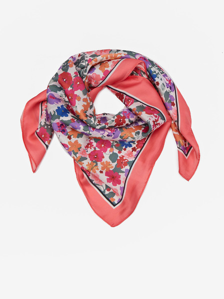 Orsay Korallfarbenes Damen-Blumentuch aus Satin ORSAY