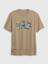 GAP T-Shirt mit geblümtem Logo GAP