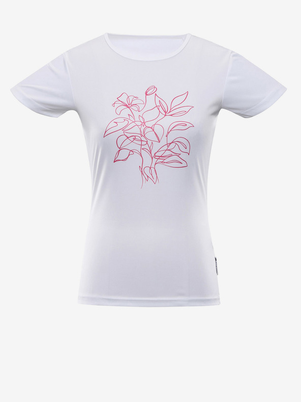 ALPINE PRO Weißes Damen-T-Shirt ALPINE PRO QUATRA