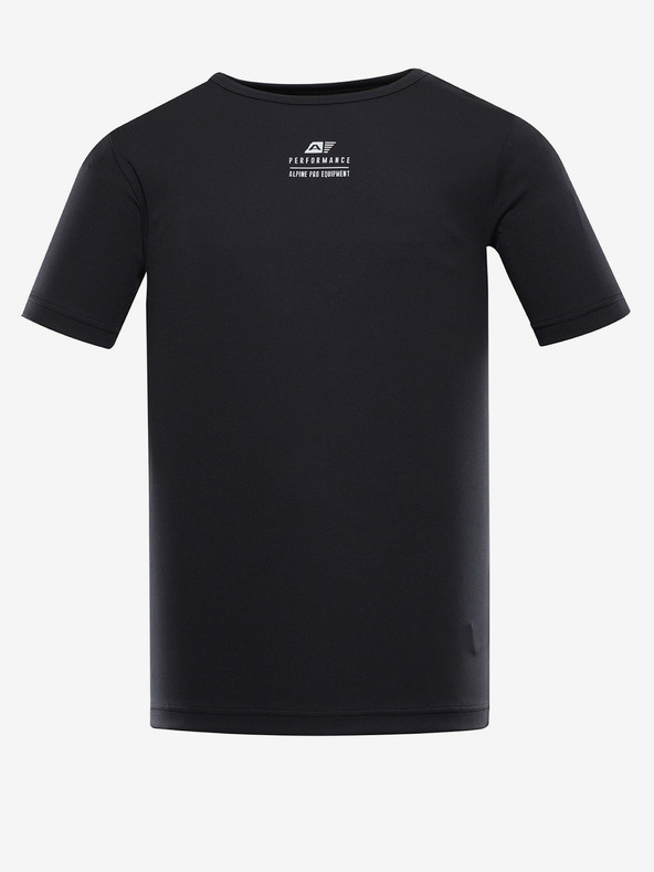 ALPINE PRO Schwarzes Herren ALPINE PRO BASIK schnelltrocknendes T-Shirt