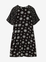 Desigual Schwarzes gemustertes Damenkleid Desigual Nueva York