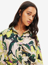 Desigual Grün-beiges Desigual Kea gemustertes Kleid für Damen