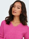 ONLY Rosa gerippter Damenpullover ONLY Camilla