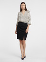 Orsay Beige gemusterte Damenbluse ORSAY