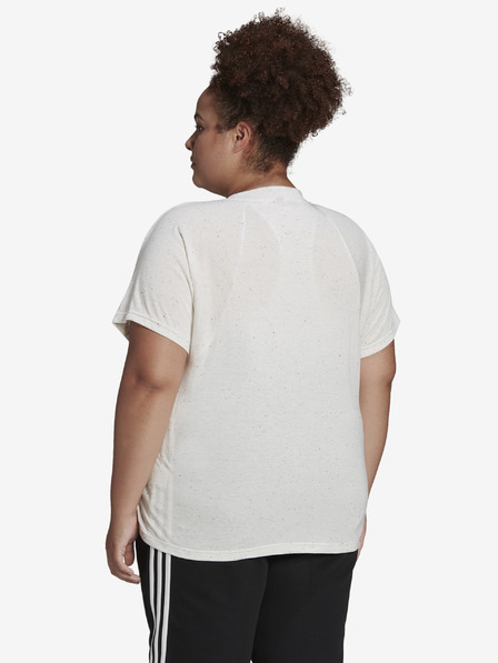 adidas Performance Cremefarbenes Damen-T-Shirt von adidas Performance