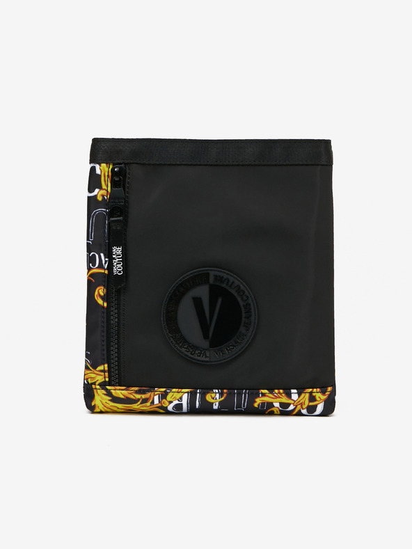 Versace Jeans Couture Schwarze Herren Umhängetasche mit Muster Versace Jeans Couture