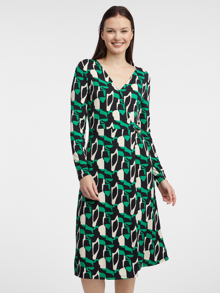 Orsay Grünes gemustertes Damenkleid ORSAY