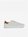 Geox Creme Herren Leder Turnschuhe Geox