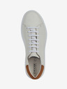 Geox Creme Herren Leder Turnschuhe Geox
