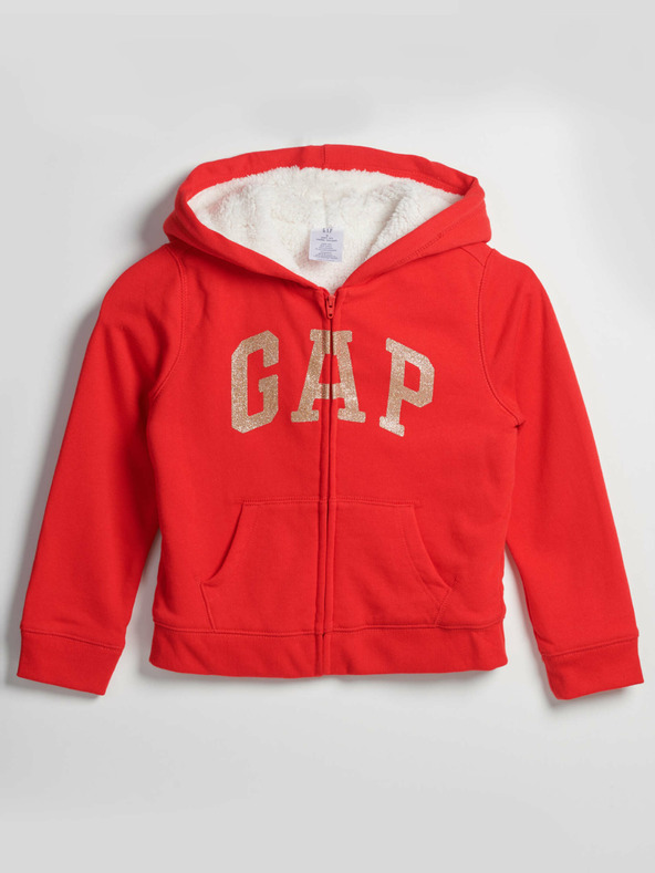 GAP Logo Sweatshirt Kinder Rot