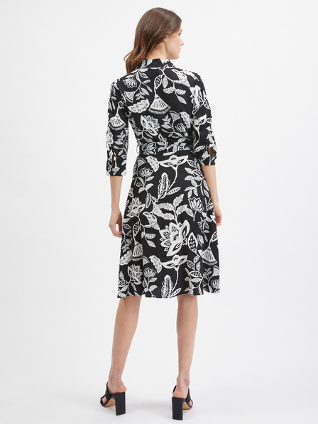 Orsay Schwarzes Damen Blumenkleid ORSAY