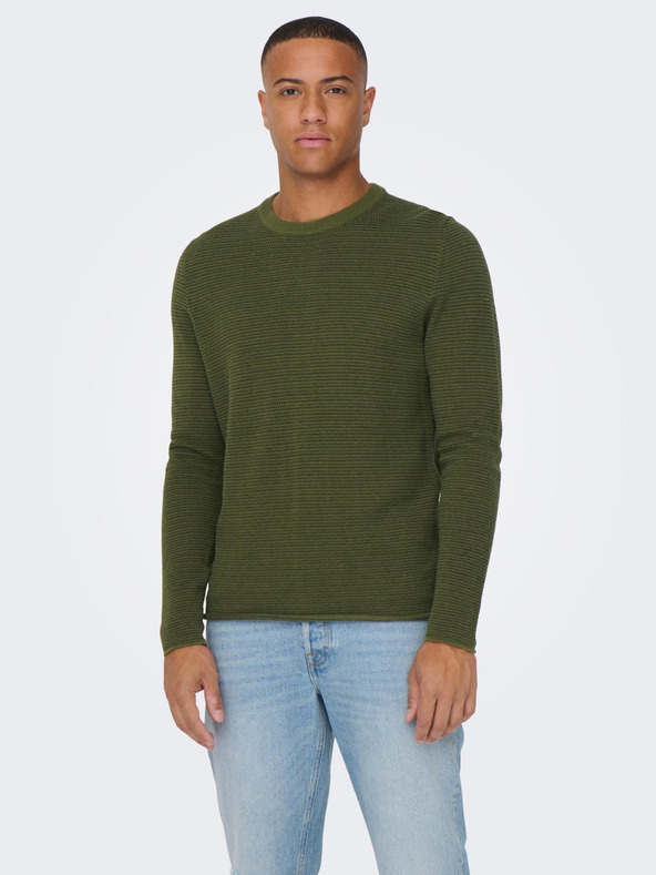 ONLY & SONS Niguel Pullover Grün