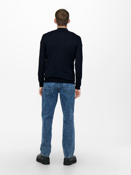 ONLY & SONS Dunkelblauer Herren ONLY & SONS Wyler Pullover