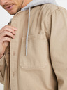 Celio Beigefarbenes Herren Dadenim Kapuzensweatshirt Celio