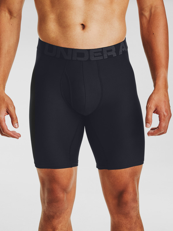 Under Armour UA Tech 9in 2 Pack Boxer-Shorts Schwarz