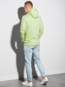 Ombre Clothing Hellgrüner Herren-Kapuzenpullover B1154
