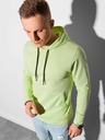 Ombre Clothing Hellgrüner Herren-Kapuzenpullover B1154