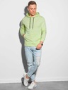 Ombre Clothing Hellgrüner Herren-Kapuzenpullover B1154