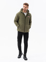 Ombre Clothing Grüne leichte Herren-Kapuzenjacke Ombre Kleidung