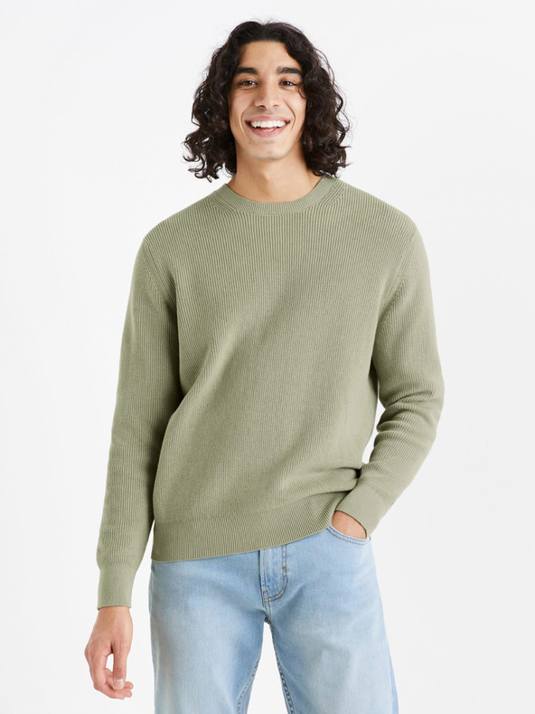 Celio Dexter Pullover Grün