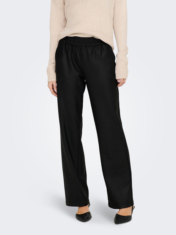 ONLY Schwarze Damen-Kunstlederhose ONLY Pop Star