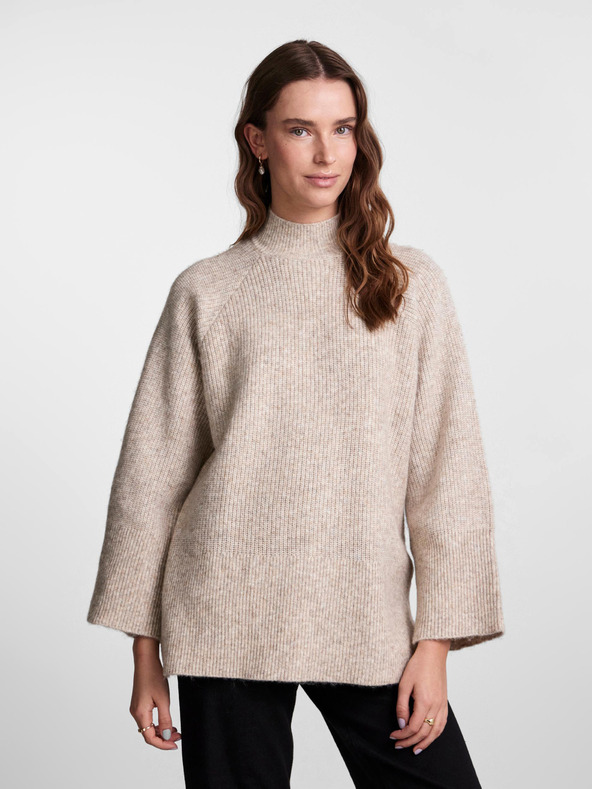 Pieces Jade Pullover Beige