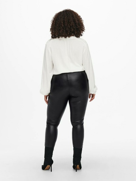 ONLY CARMAKOMA Schwarze Damen-Lederleggings ONLY CARMAKOMA Hanna