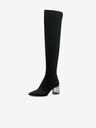 Tamaris Schwarze hohe Damenstiefel aus Wildleder Tamaris
