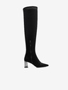 Tamaris Schwarze hohe Damenstiefel aus Wildleder Tamaris