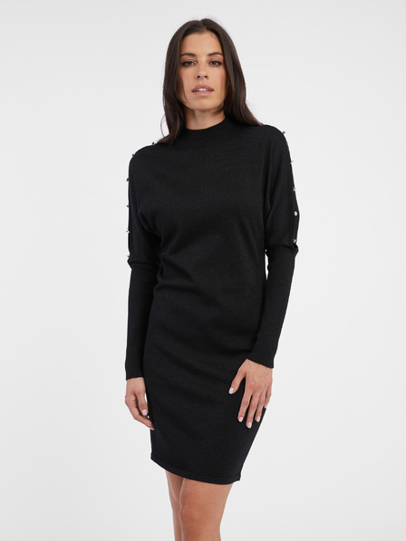 Orsay Schwarzes Damenstrickkleid ORSAY