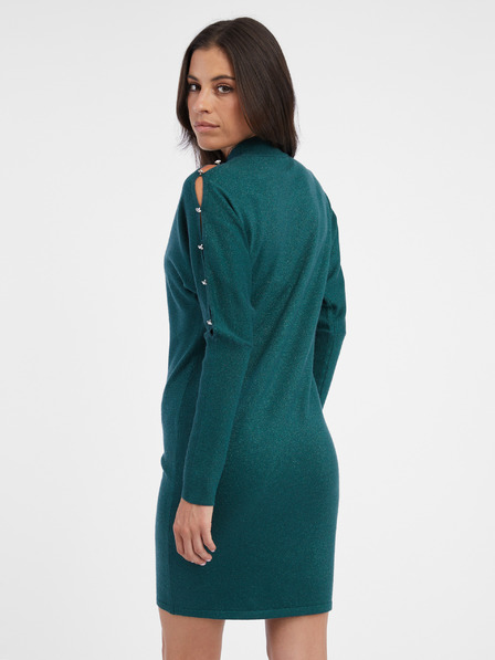 Orsay Petrolfarbenes Damenstrickkleid ORSAY