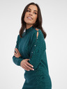 Orsay Petrolfarbenes Damenstrickkleid ORSAY
