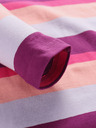 NAX Lila und rosa gestreiftes Mädchen-T-Shirt NAX GARFO