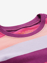 NAX Lila und rosa gestreiftes Mädchen-T-Shirt NAX GARFO