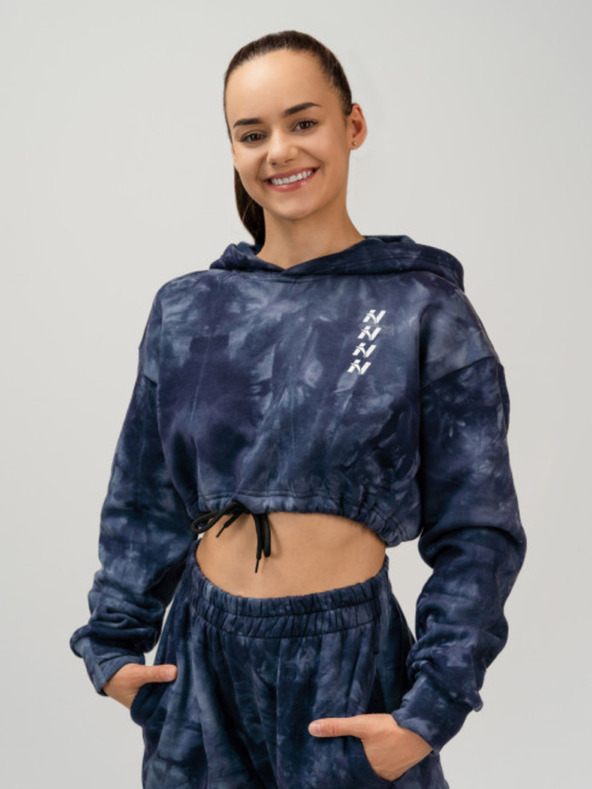 Nebbia Re-Fresh Women’s Crop Hoodie Sweatshirt Blau