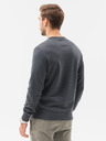 Ombre Clothing Dunkelgraues Basic-Sweatshirt für Herren Ombre Clothing B