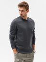 Ombre Clothing Dunkelgraues Basic-Sweatshirt für Herren Ombre Clothing B