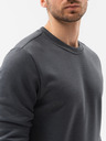 Ombre Clothing Dunkelgraues Basic-Sweatshirt für Herren Ombre Clothing B