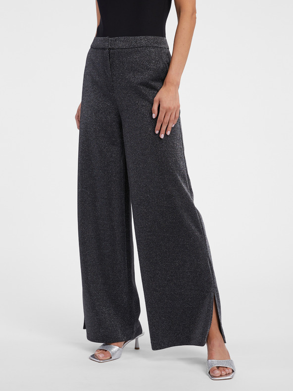 Orsay Dunkelgraue Damen-Weitbeinhose ORSAY