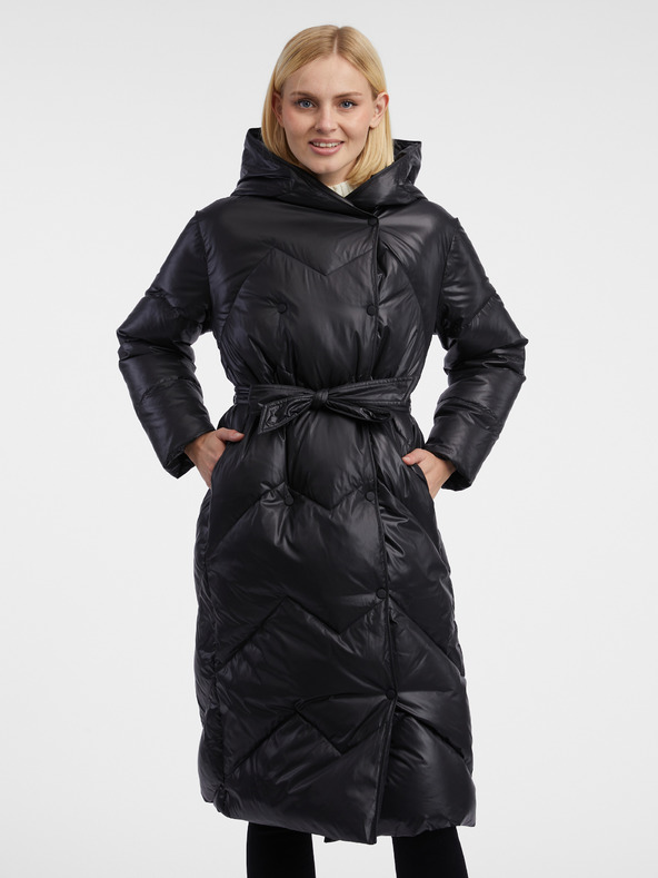 Orsay Schwarzer Damen Daunen-Wintersteppmantel ORSAY