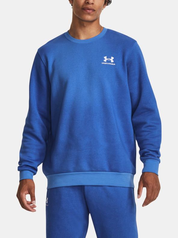 Under Armour UA Essential Flc Novelty Crw Sweatshirt Blau