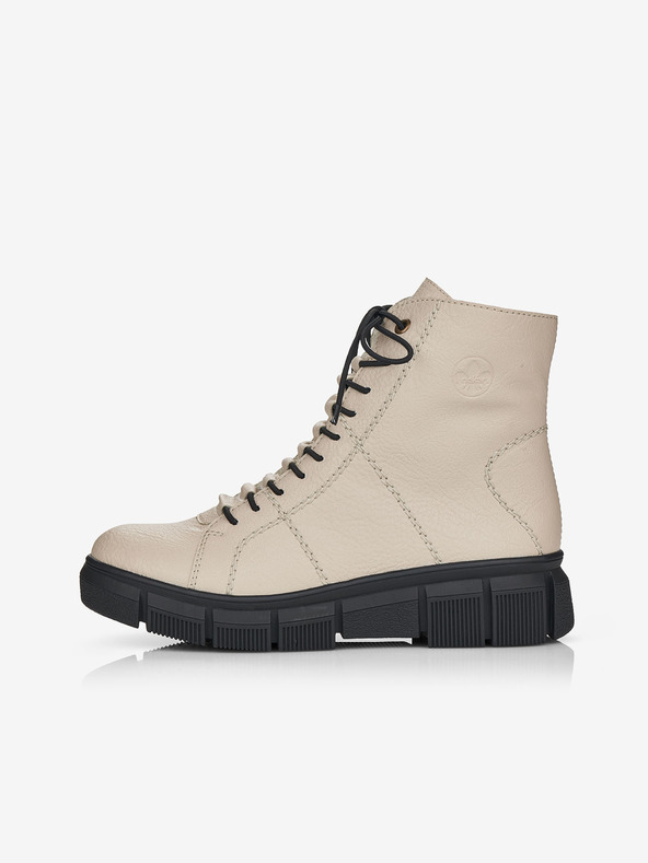 Rieker Beige isolierte Damen-Stiefeletten Rieker